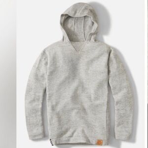 PAKA Royal Alpaca Hoodie Sweater Gray Pullover Hooded XS